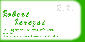 robert kerezsi business card